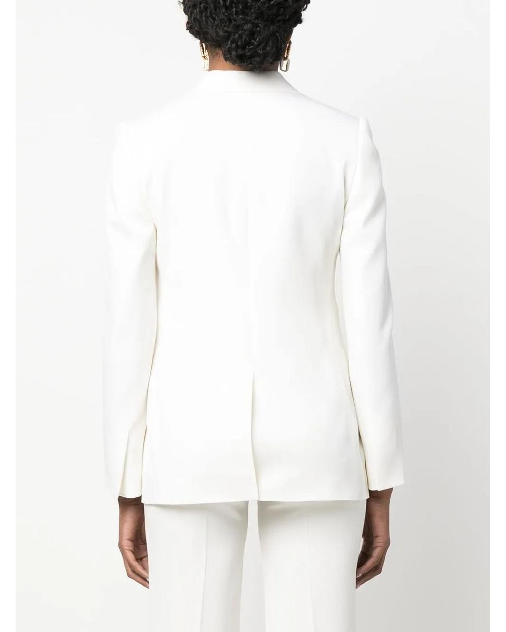 Givenchy White Single-Breasted Blazer