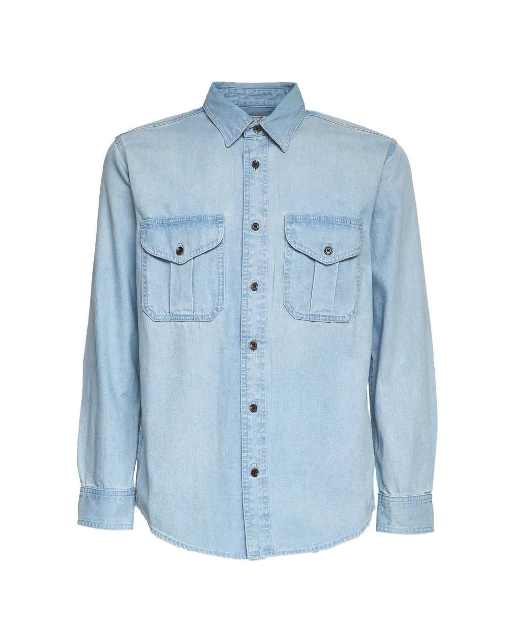 Filson Blue Flap-Pocket Shirt for men