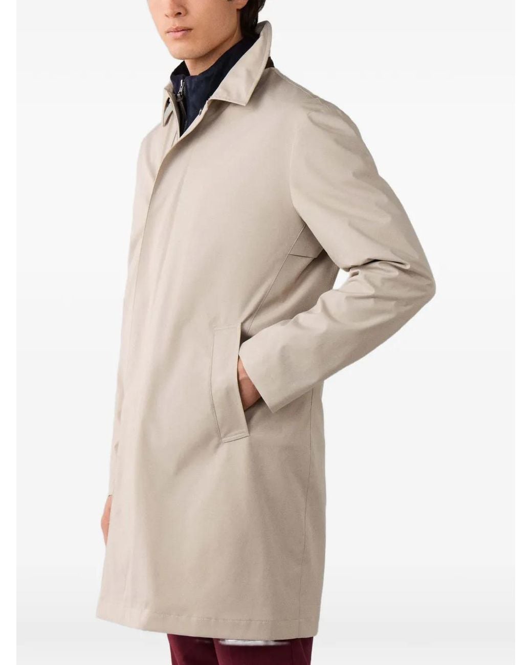 Hackett Sloane Mac Regenjas in het Natural voor heren