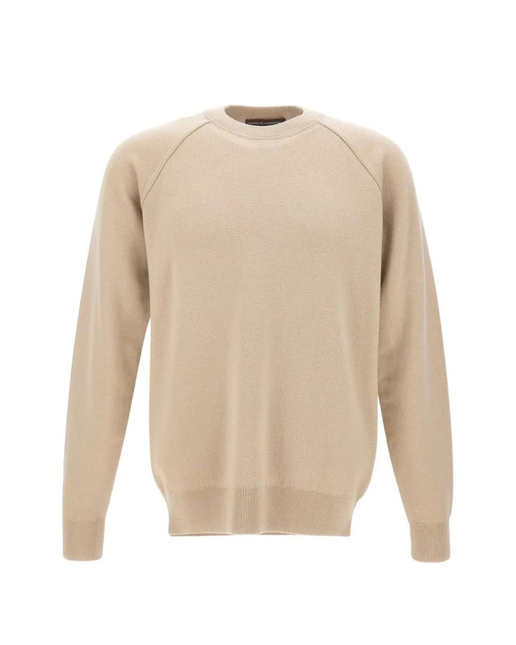 FILIPPO DE LAURENTIIS White Raglan-Sleeve Sweater for men
