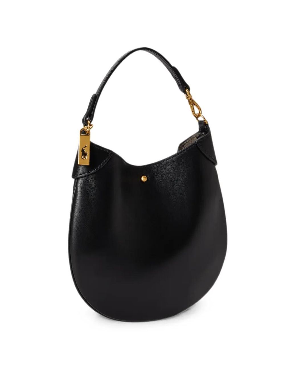 Polo Ralph Lauren Black Polo Id Leather Mini Bag