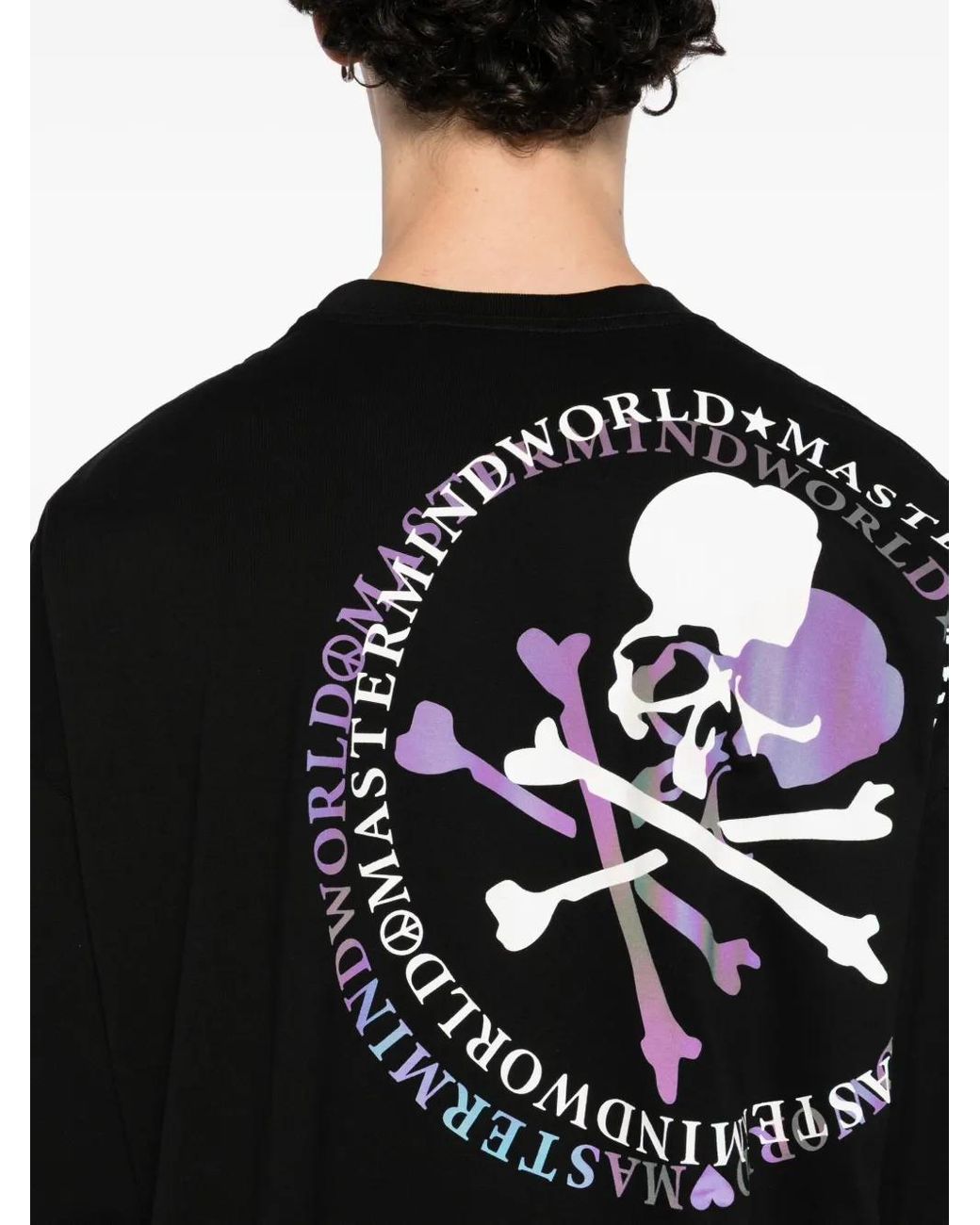 MASTERMIND WORLD Black Skull Graphic T-Shirt for men