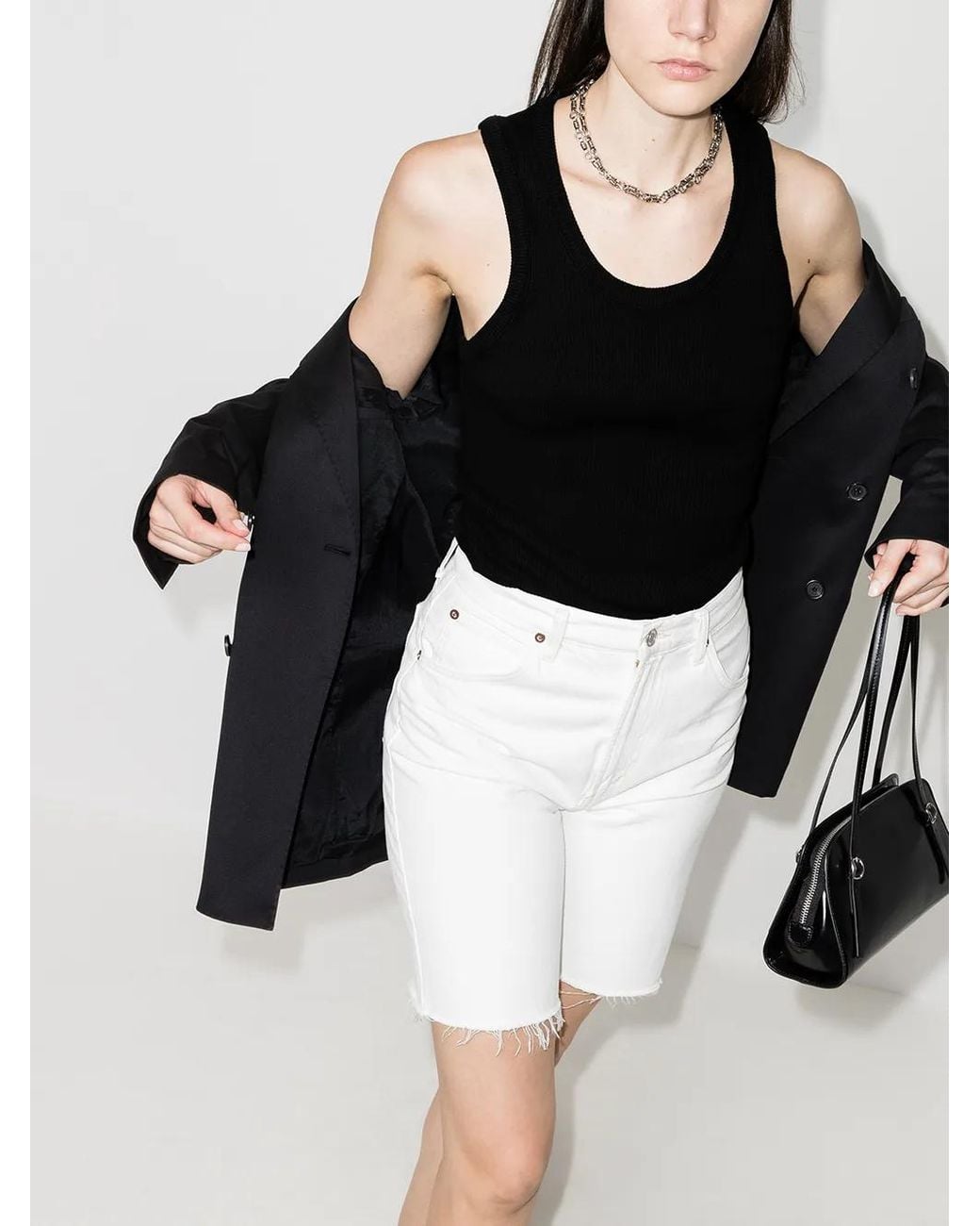Agolde Black T-Shirts And Polos
