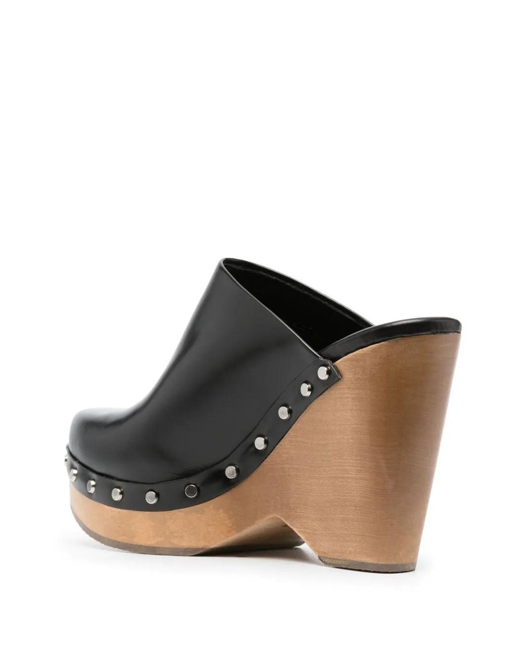 Isabel Marant Black Tsuko Leather Clogs