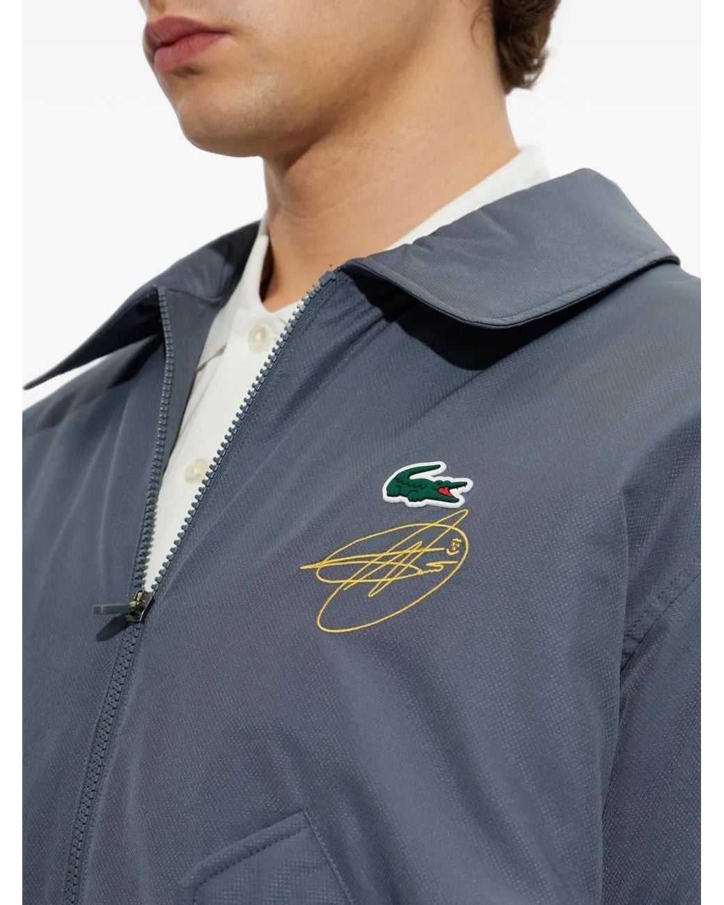 Lacoste Blue X Novak Djokovic Tennis Jacket for men