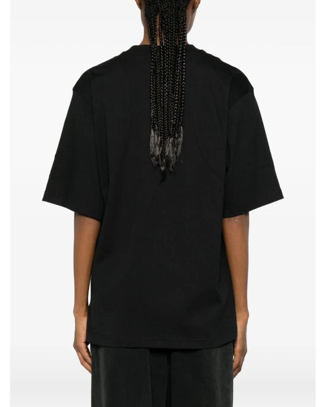 Adidas By Stella McCartney Black Adidas By Stella Mccartney Logo T-Shirt