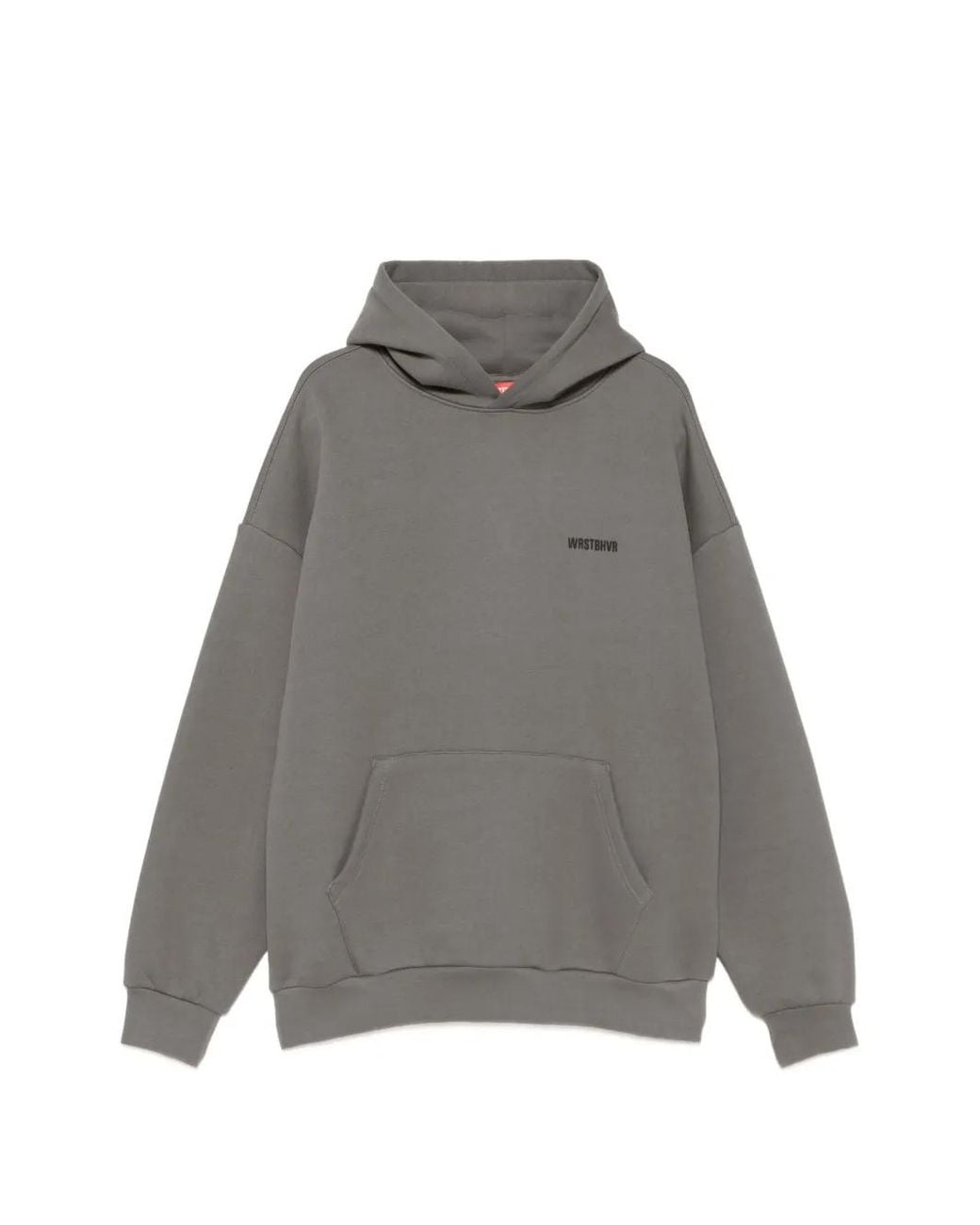 WRSTBHVR Gray Hoodie À Logo Imprimé