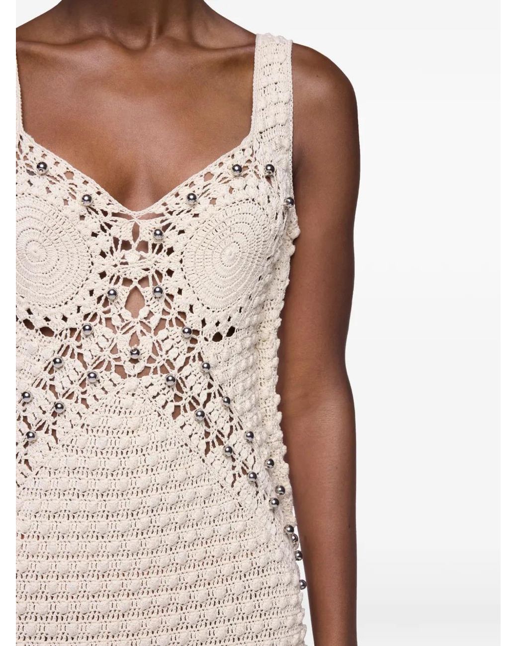 Rabanne White Handmade Midi Dress