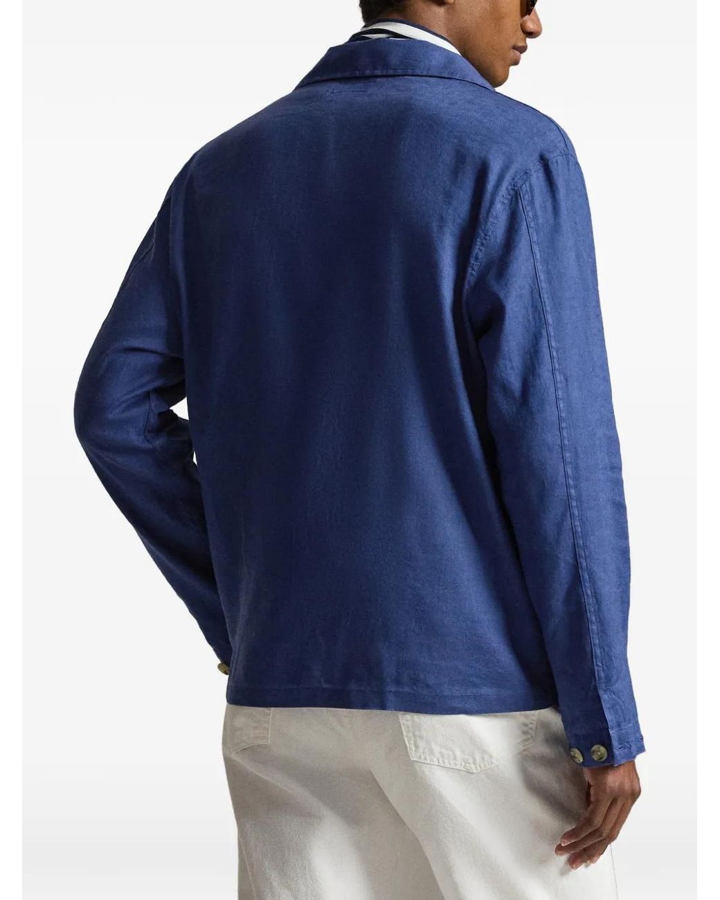 Polo Ralph Lauren Blue Barton Buttoned Overshirt for men