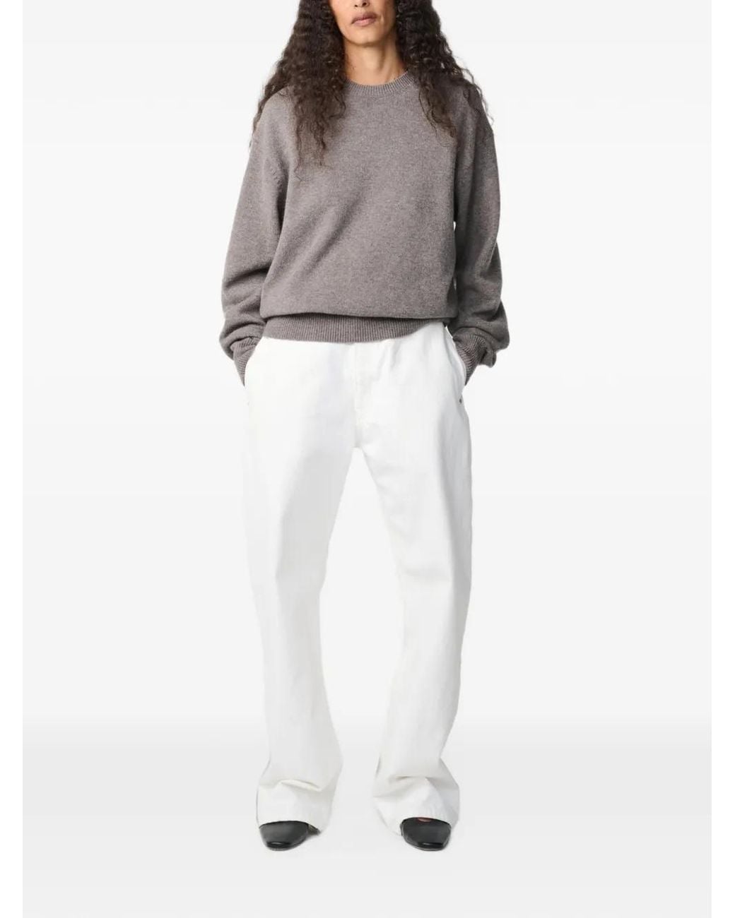 Studio Nicholson Gray Nottingham Wool Sweater
