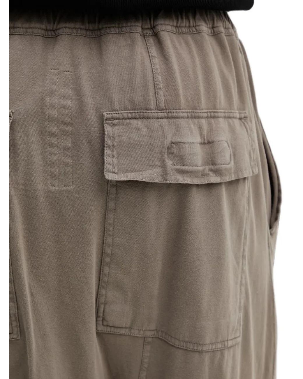 Rick Owens Natural Drop-Crotch Track Pants for men