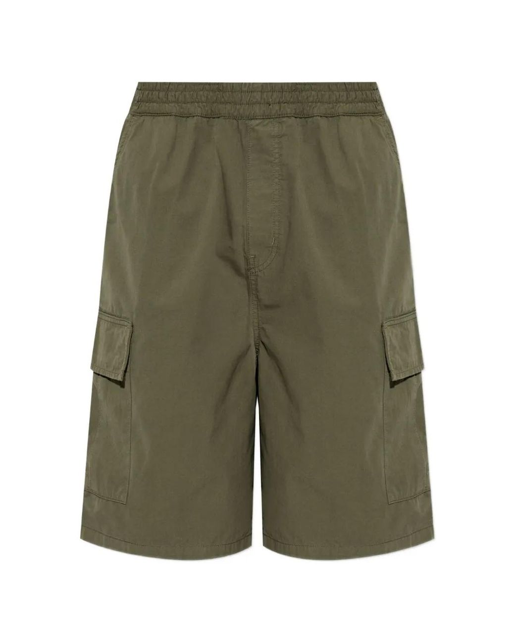 Carhartt Green Mandler Elasticated-Waist Cargo Shorts for men