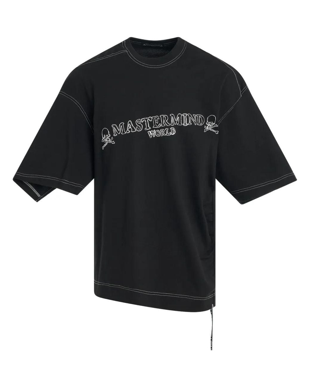 MASTERMIND WORLD Black Printed Cotton T-Shirt for men