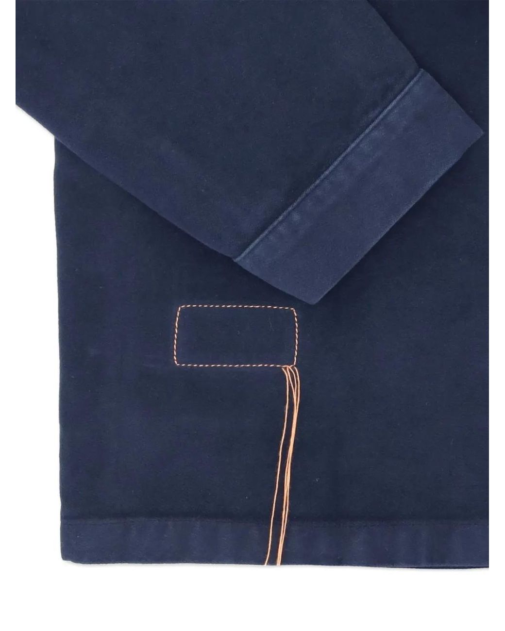 Fortela Blue Patch-Pocket Buttoned Jacket for men