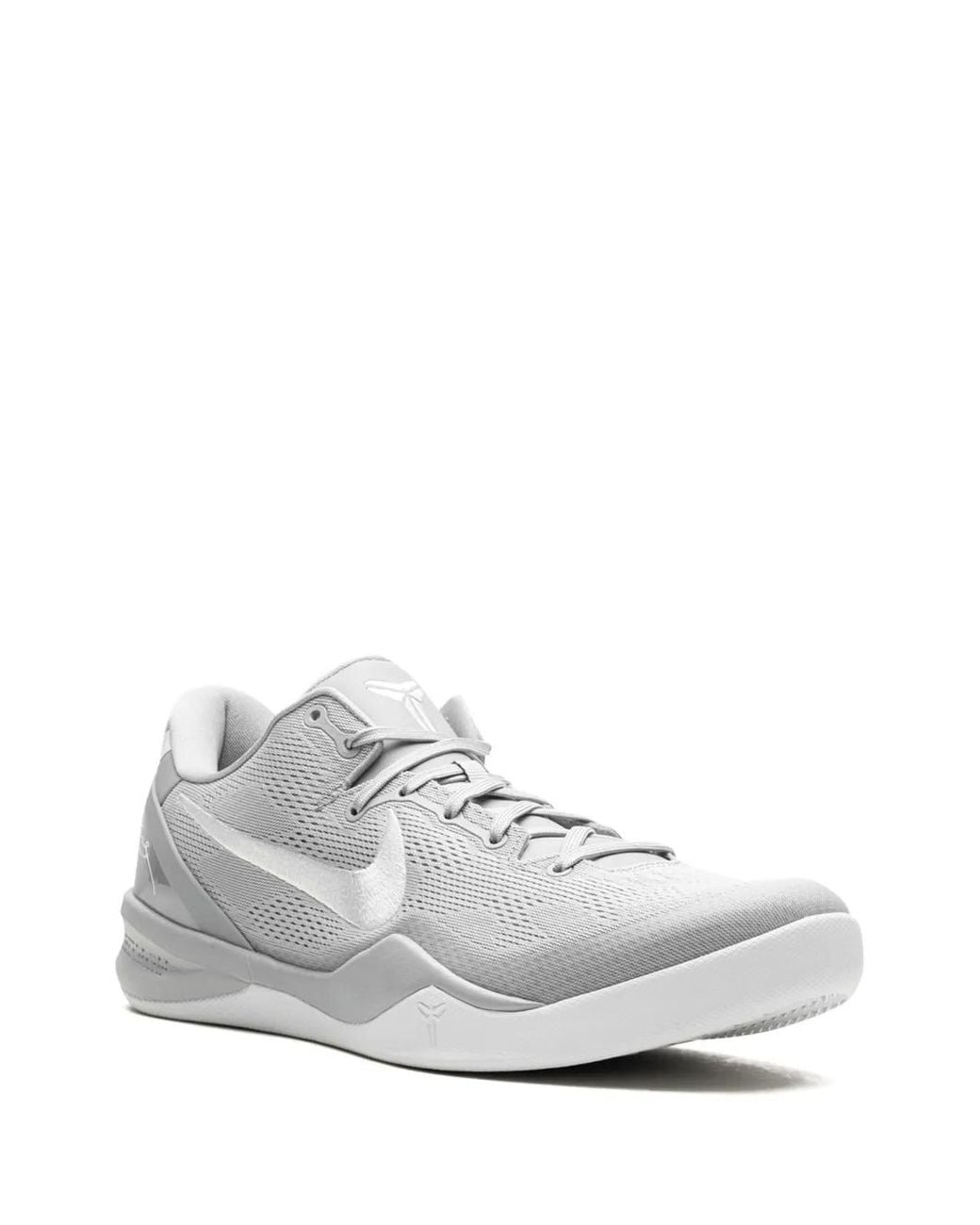 Nike White Kobe 8 Protro "Wolf" Sneakers for men