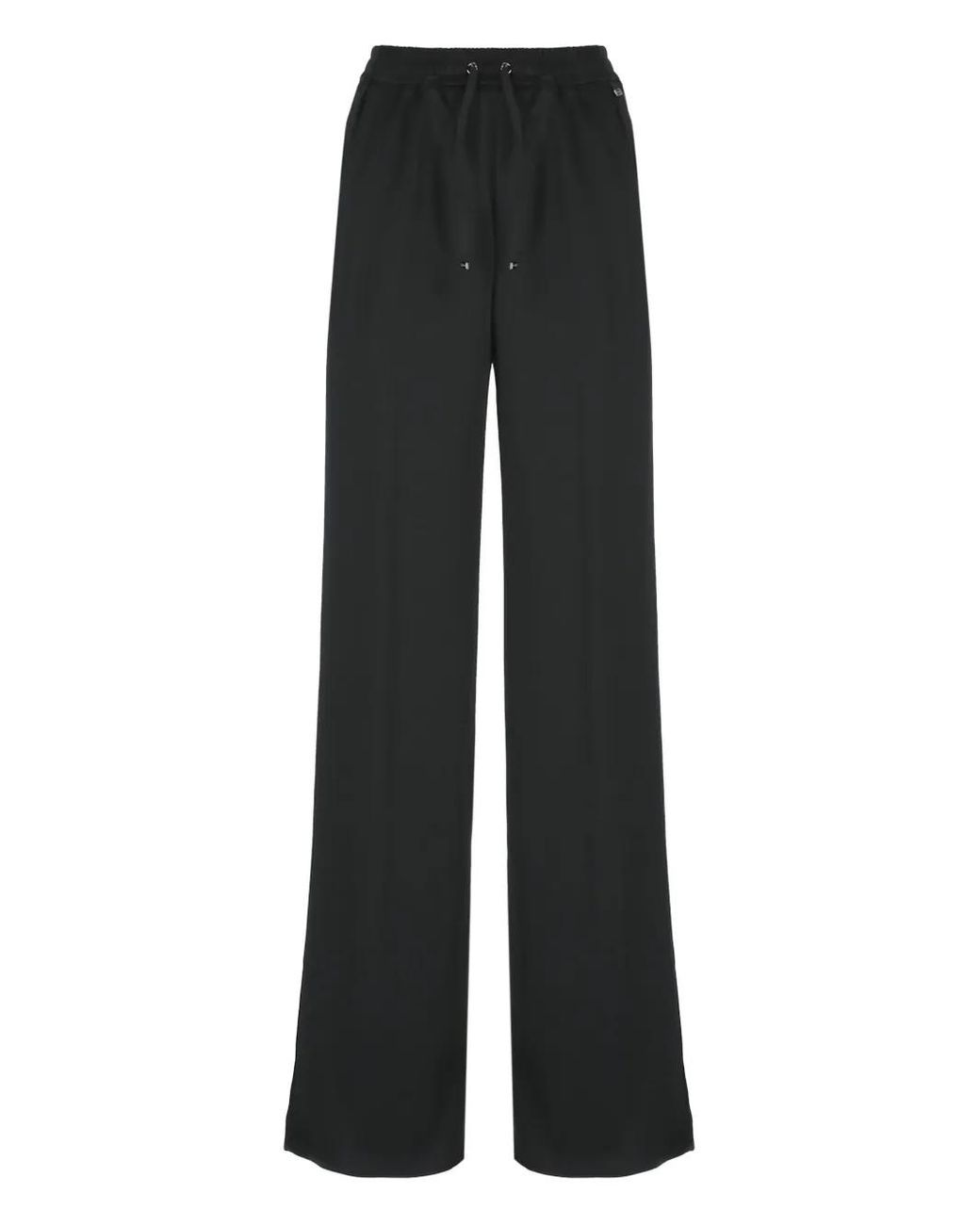 Herno Black Drawstring-Waist Trousers