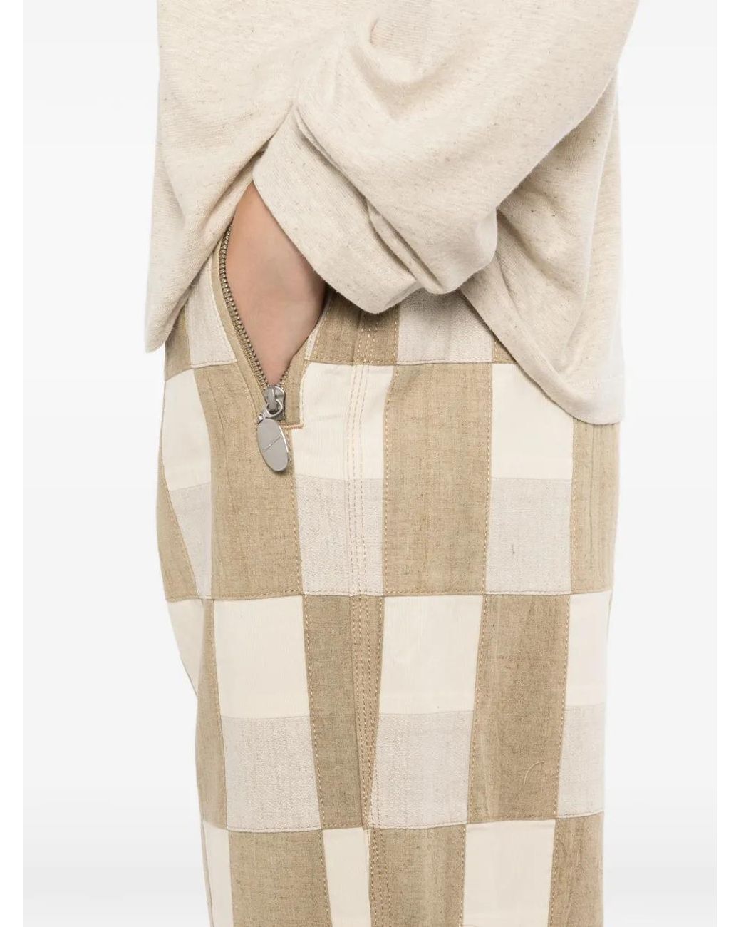 GARCON BY GARCON White Checked Trousers