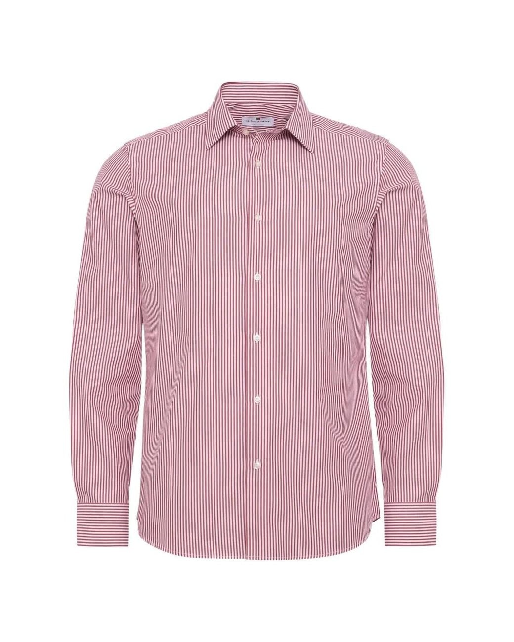 LOJA DAS MEIAS Pink Italiano Striped Shirt for men