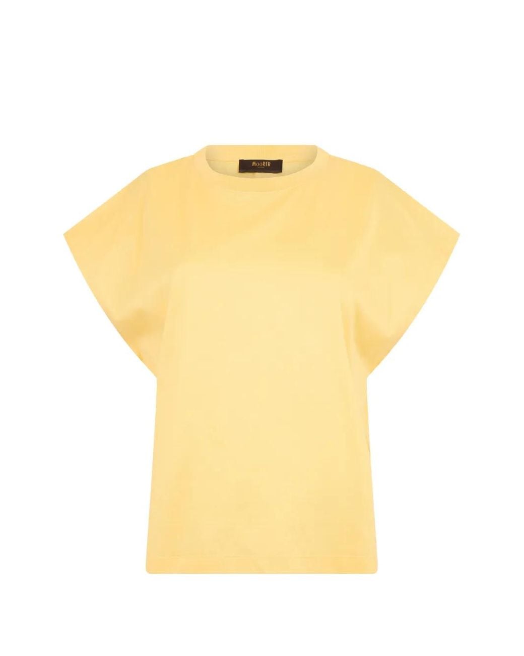 Moorer Yellow Crew-Neck T-Shirt
