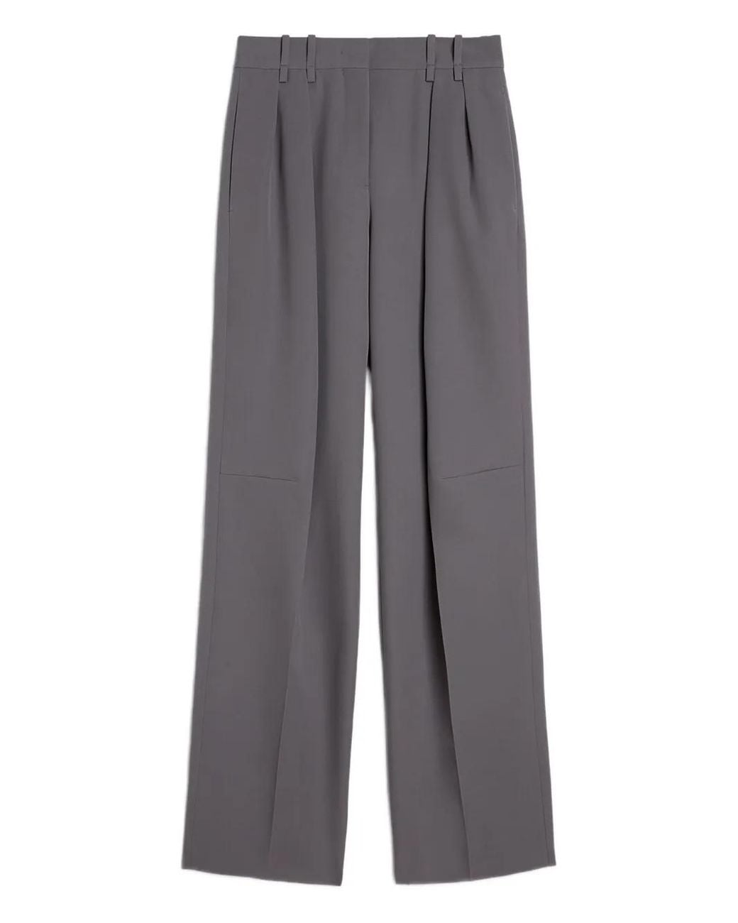 Jil Sander Gray Wool Gabardine Trousers