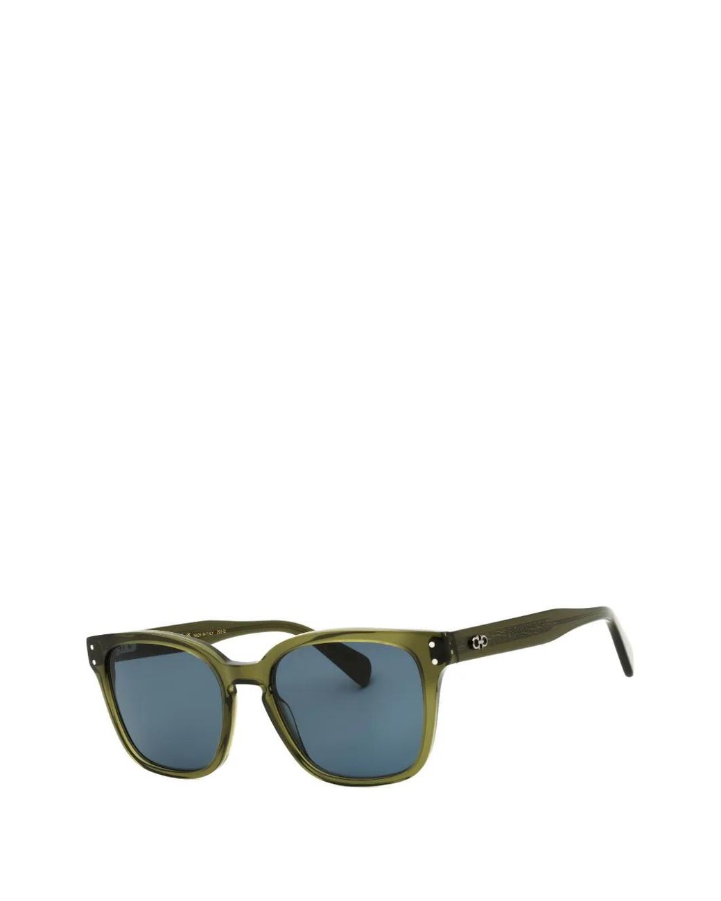 Ferragamo Blue Rectangle-Frame Sunglasses for men
