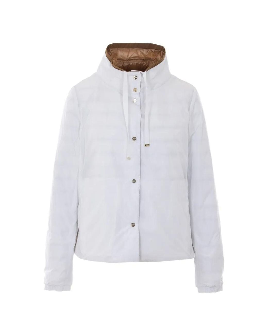 Herno White Button Drawstring Jacket