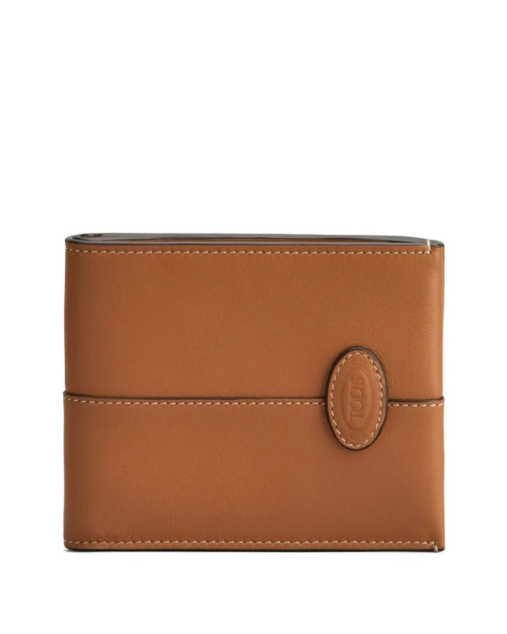 Tod's Brown Bi-Fold Leather Wallet for men