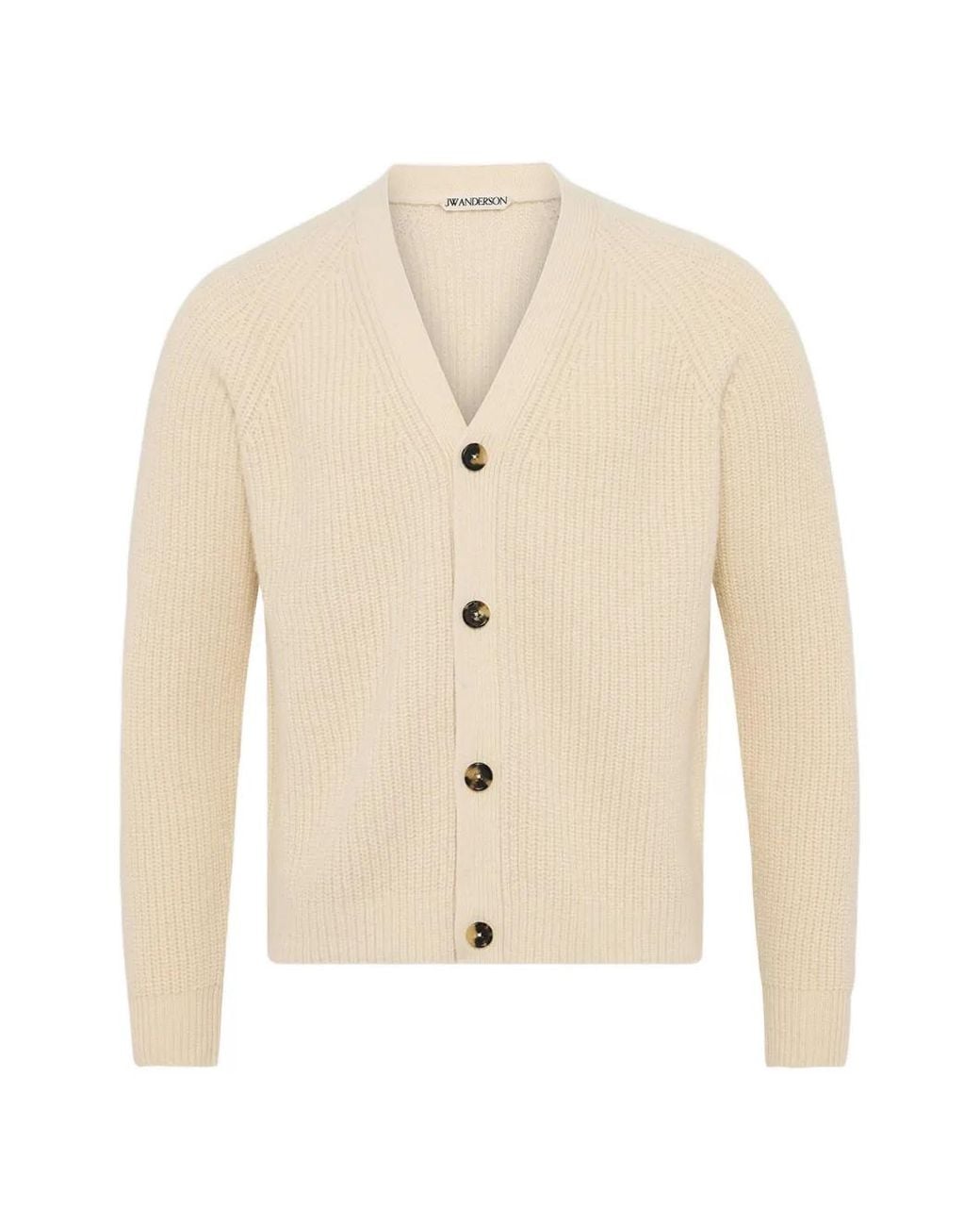 J.W. Anderson Natural V-Neck Button-Fastening Cardigan for men