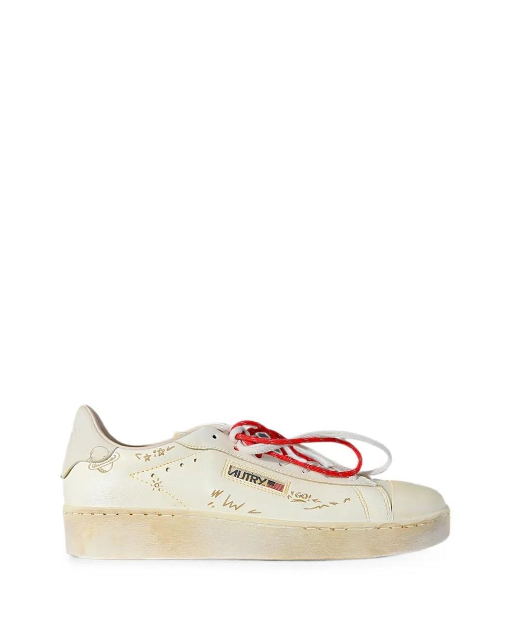 Autry White Dallas Super Sneakers for men