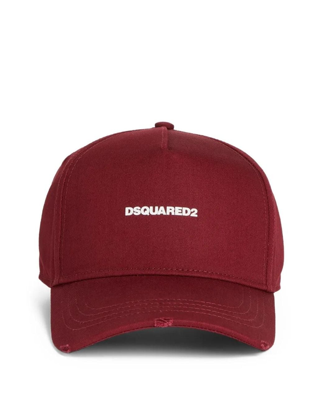 DSquared² Red Mini-Logo Baseball Cap for men