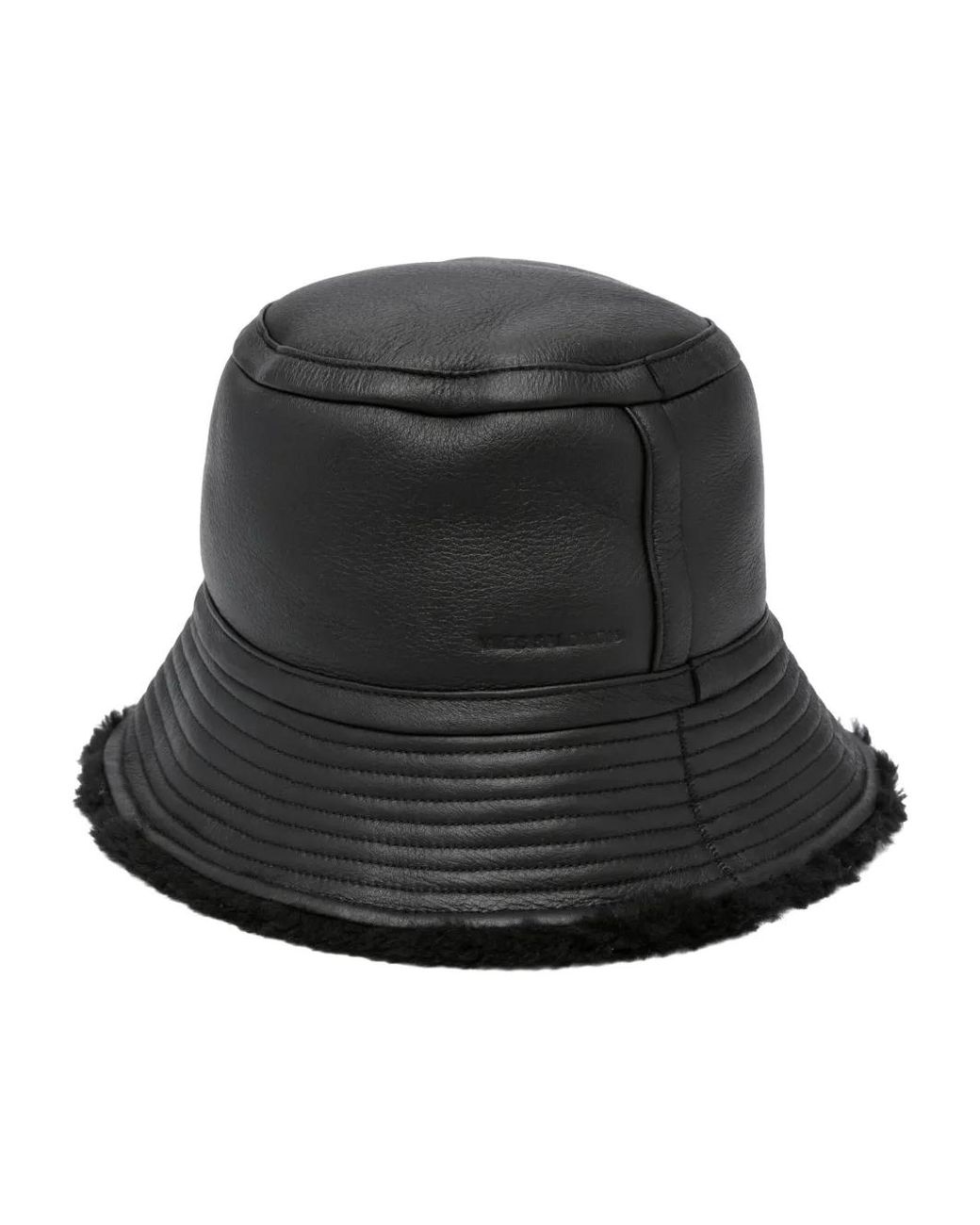 Yves Salomon Black Reversible Bucket Hat