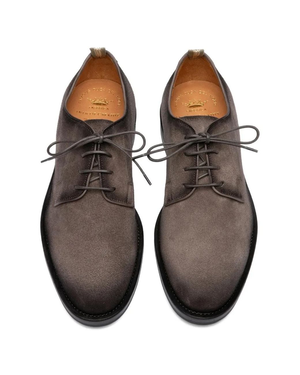 Officine Creative Brown Silent Derby Shoes for men