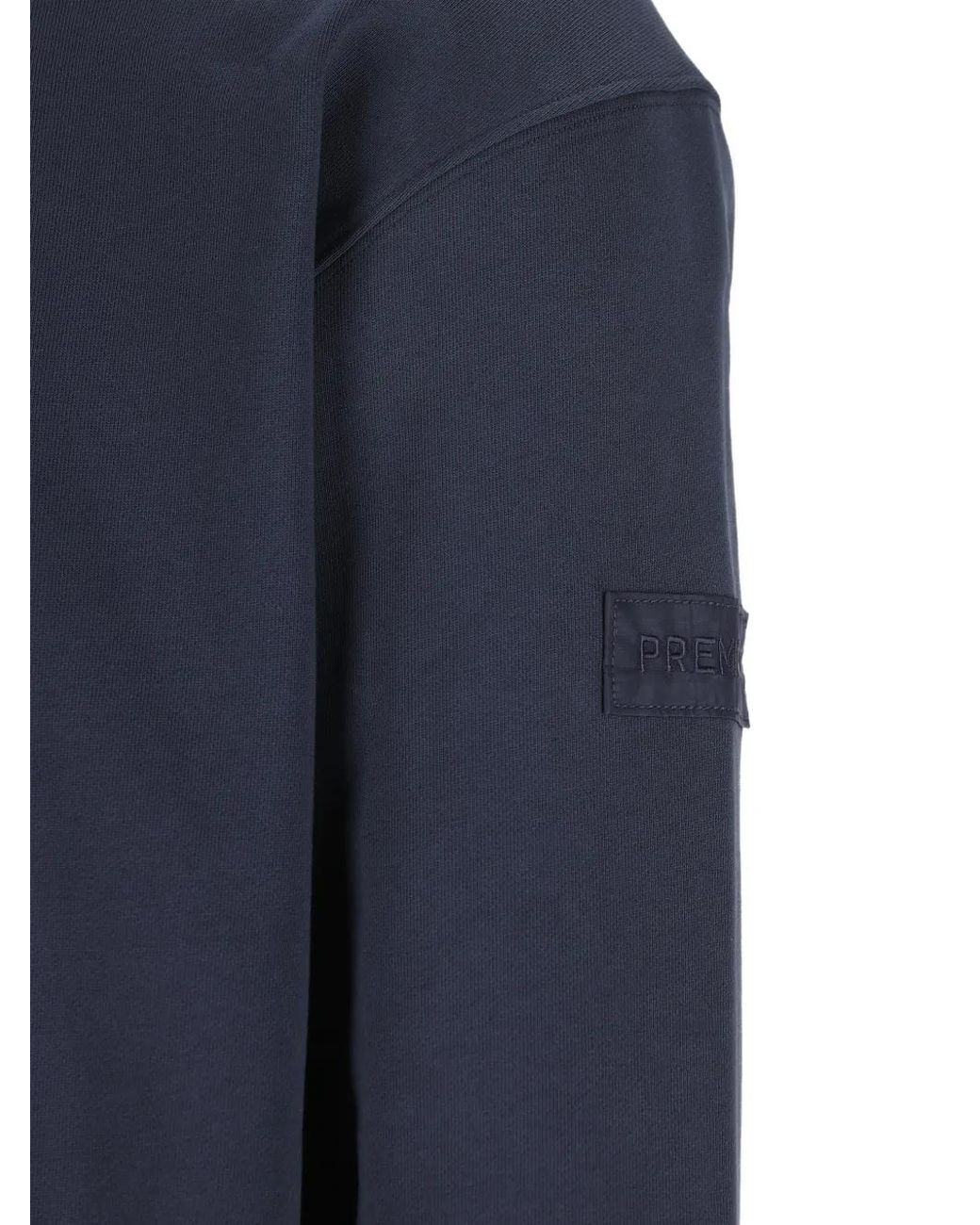 Premiata Blue Crew-Neck Sweatshirt for men