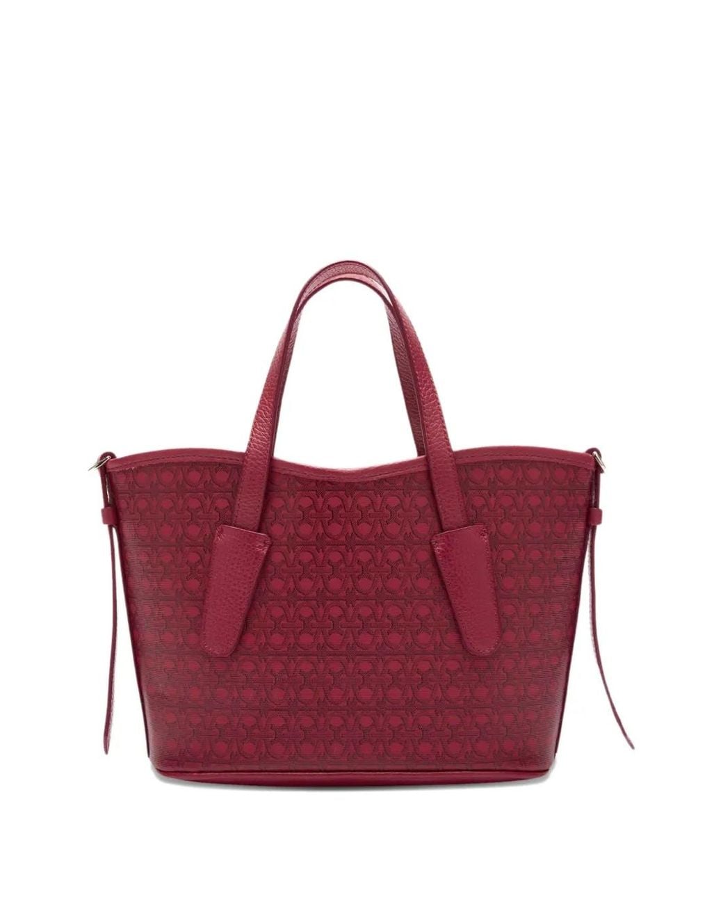 Coccinelle Purple Shopper Mit Monogrammmuster