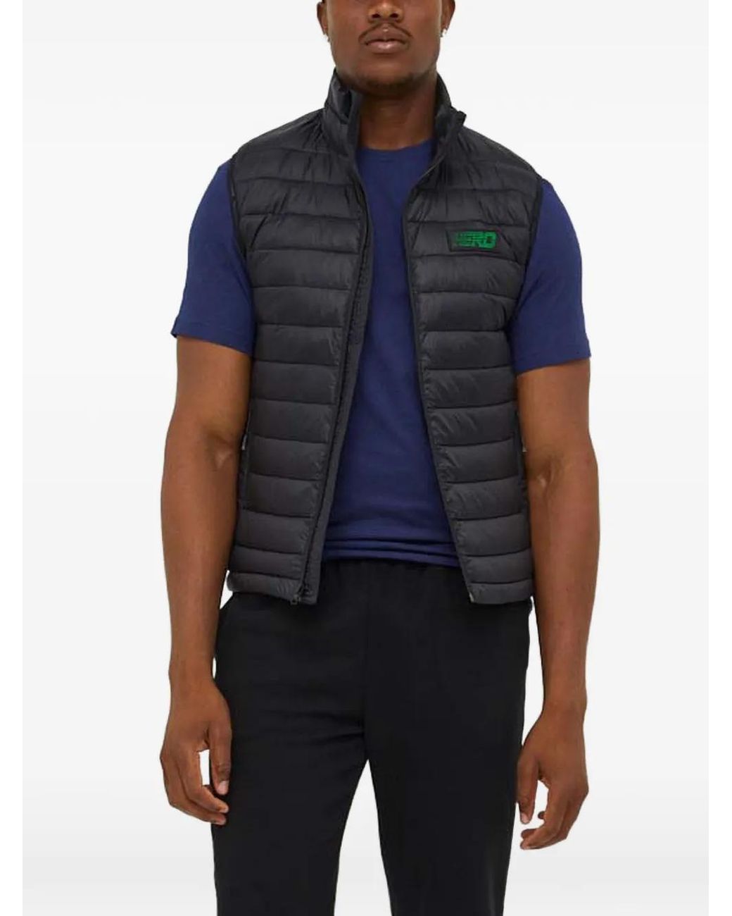 Rossignol Blue Quilted Zip-Up Gilet for men