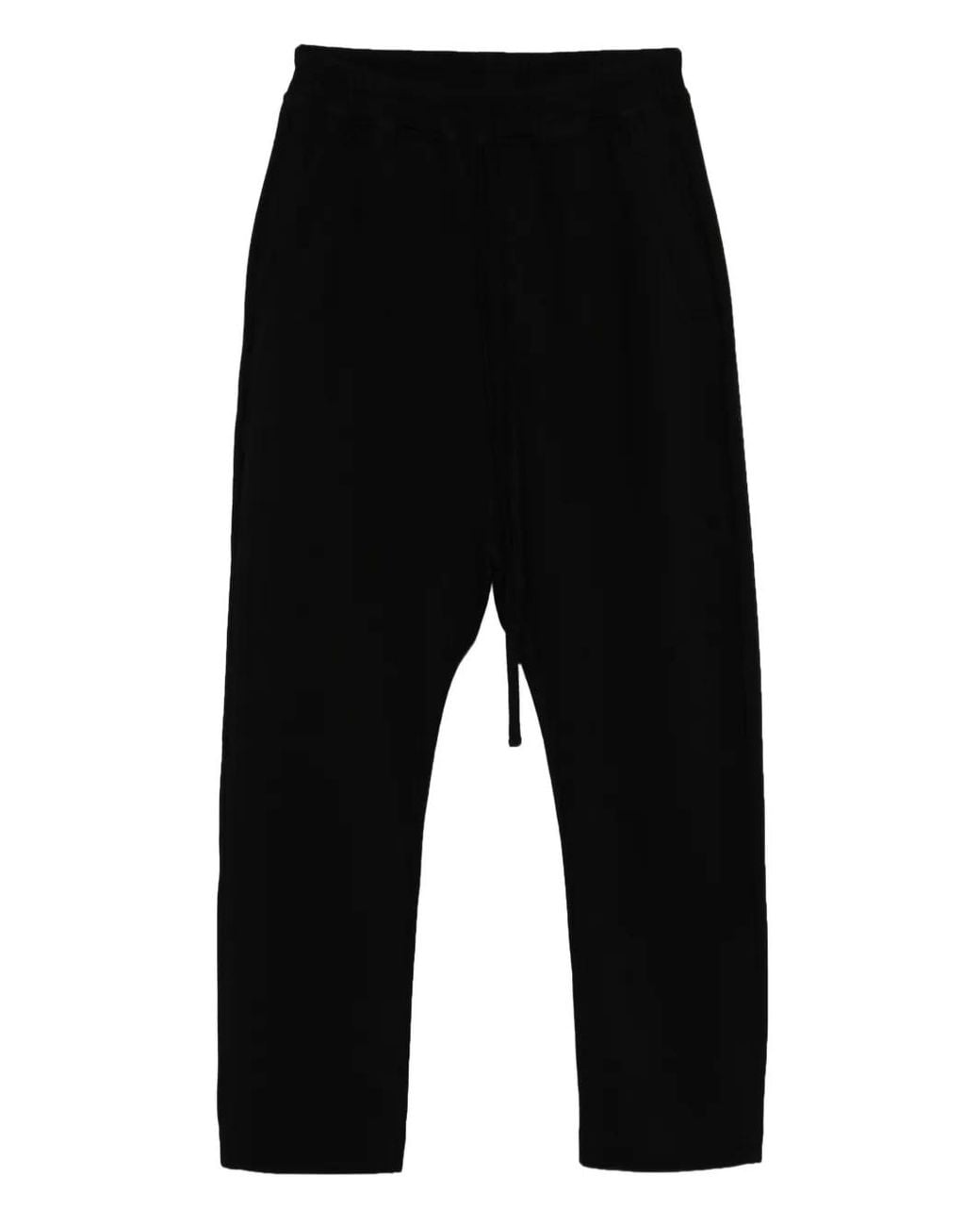 Thom Krom Black Drawstring Track Pants for men