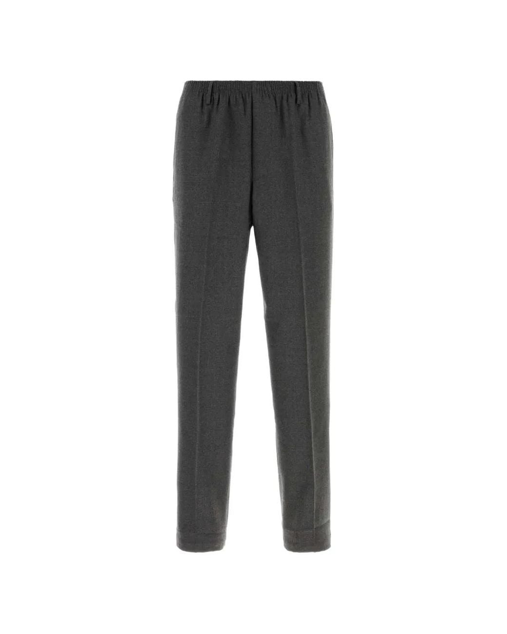 Cellar Door Gray Alfred Elasticated-Waist Trousers for men