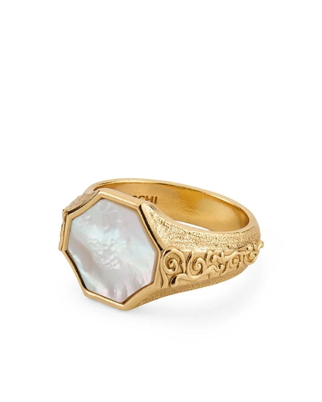 Emanuele Bicocchi Metallic Gebürsteter Ring