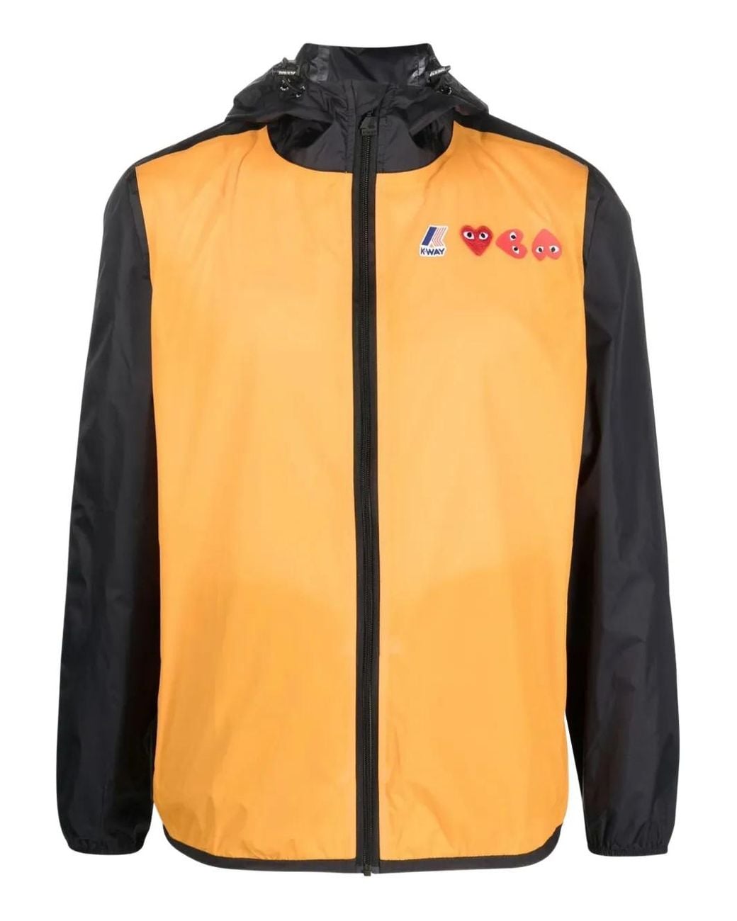 COMME DES GARÇONS PLAY Orange X K-Way Claude Hooded Jacket for men