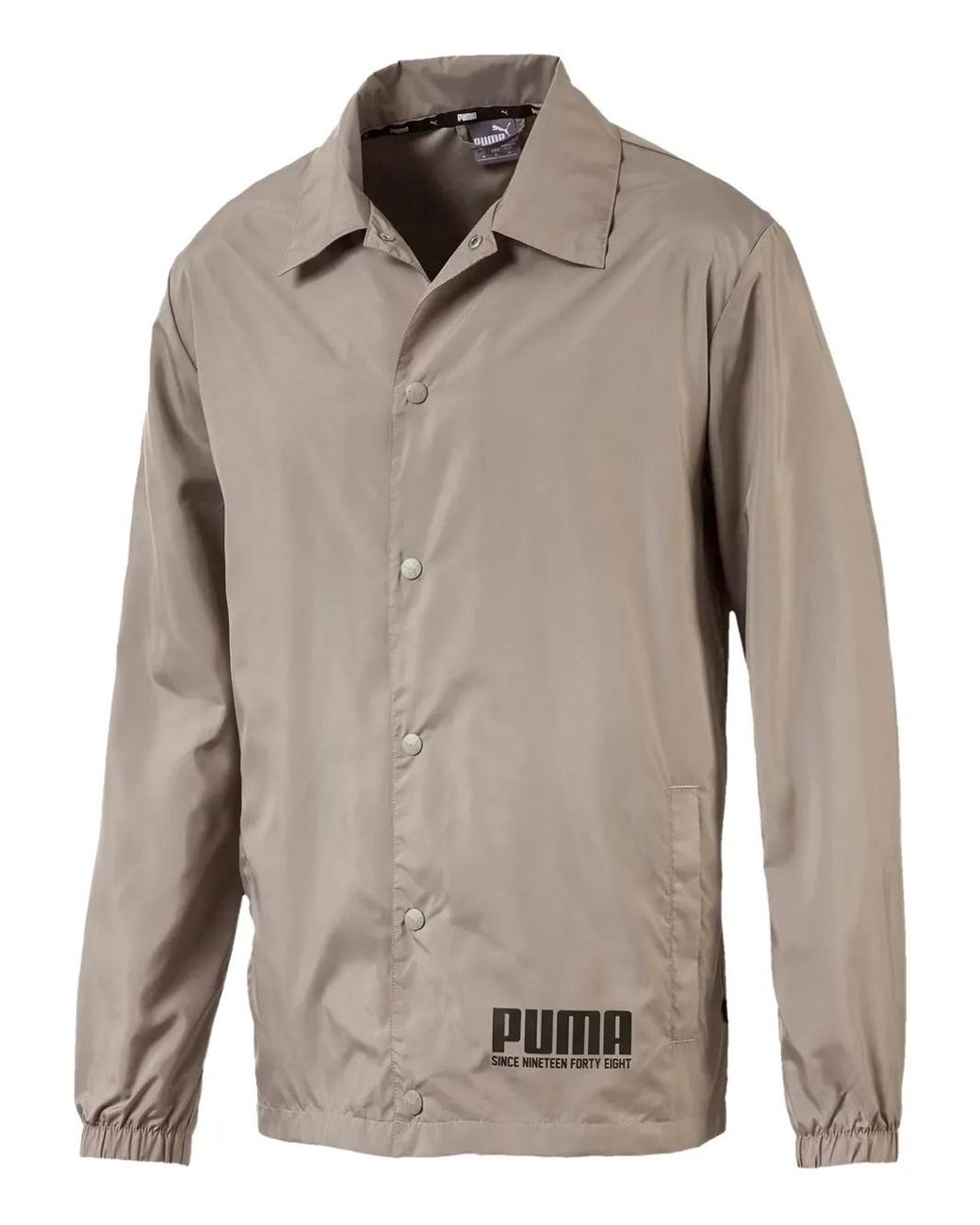 PUMA Gray Rebel Bold Coach Jacket for men