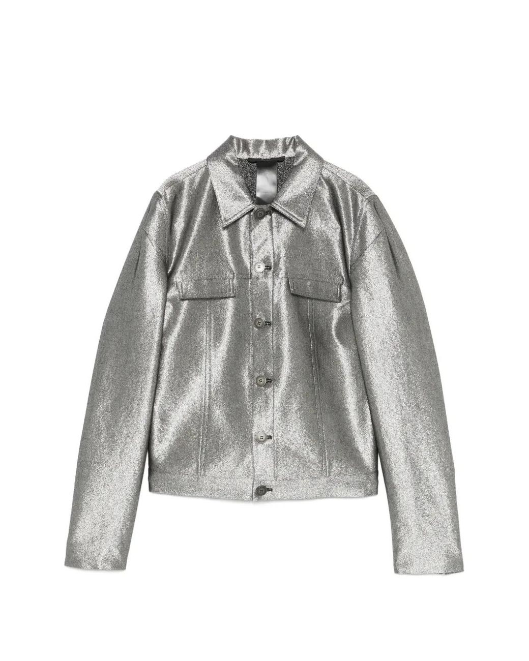 SAPIO Gray Veste À Fini Métallisé