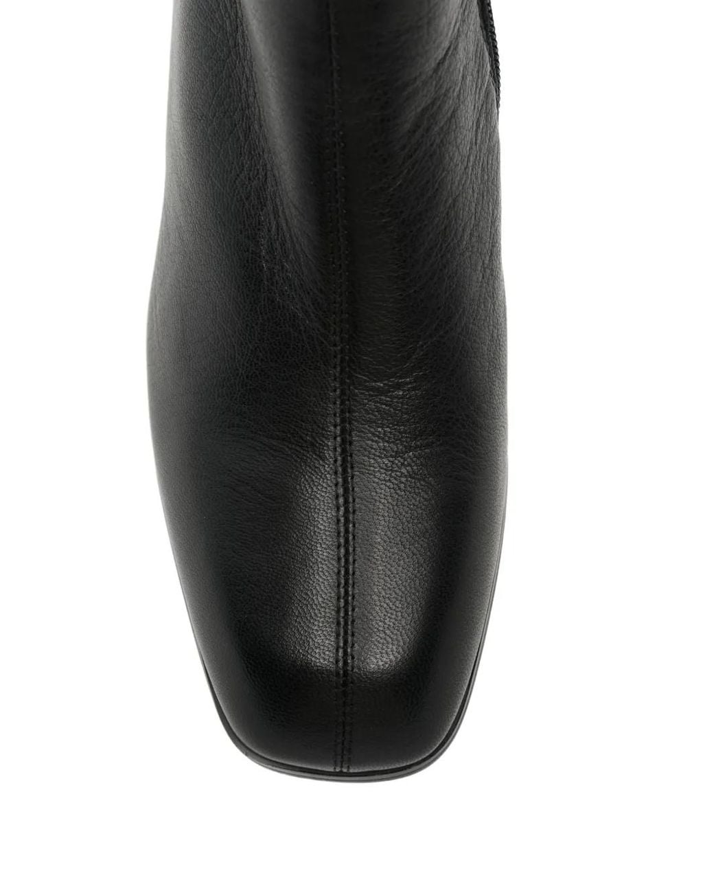SERGIO MORETTI FIRENZE Black Square-Toe Ankle Boots