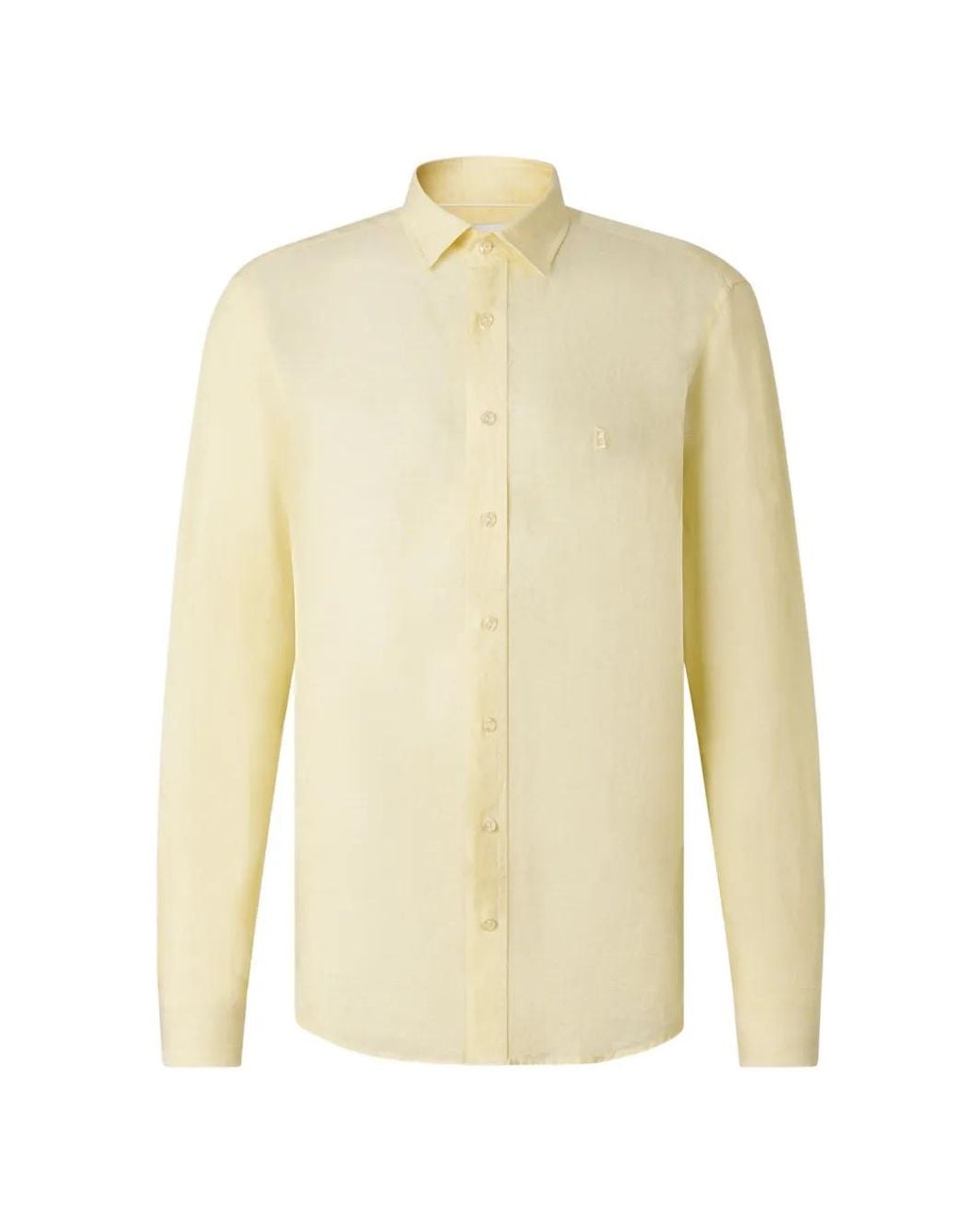 Bogner White Timi Button-Down Linen Shirt for men