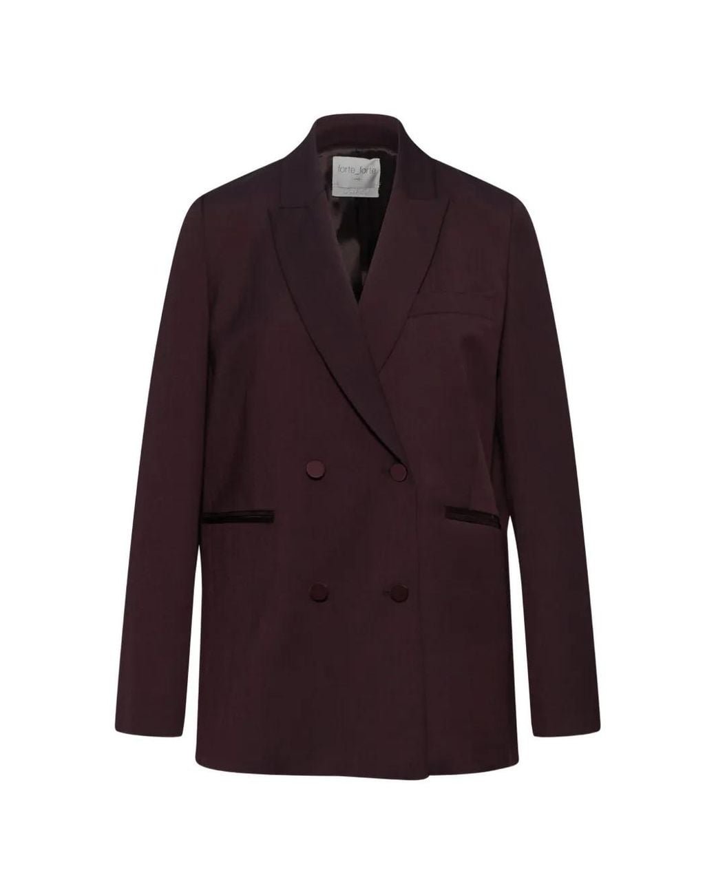 Forte_forte Purple Double-Breasted Blazer