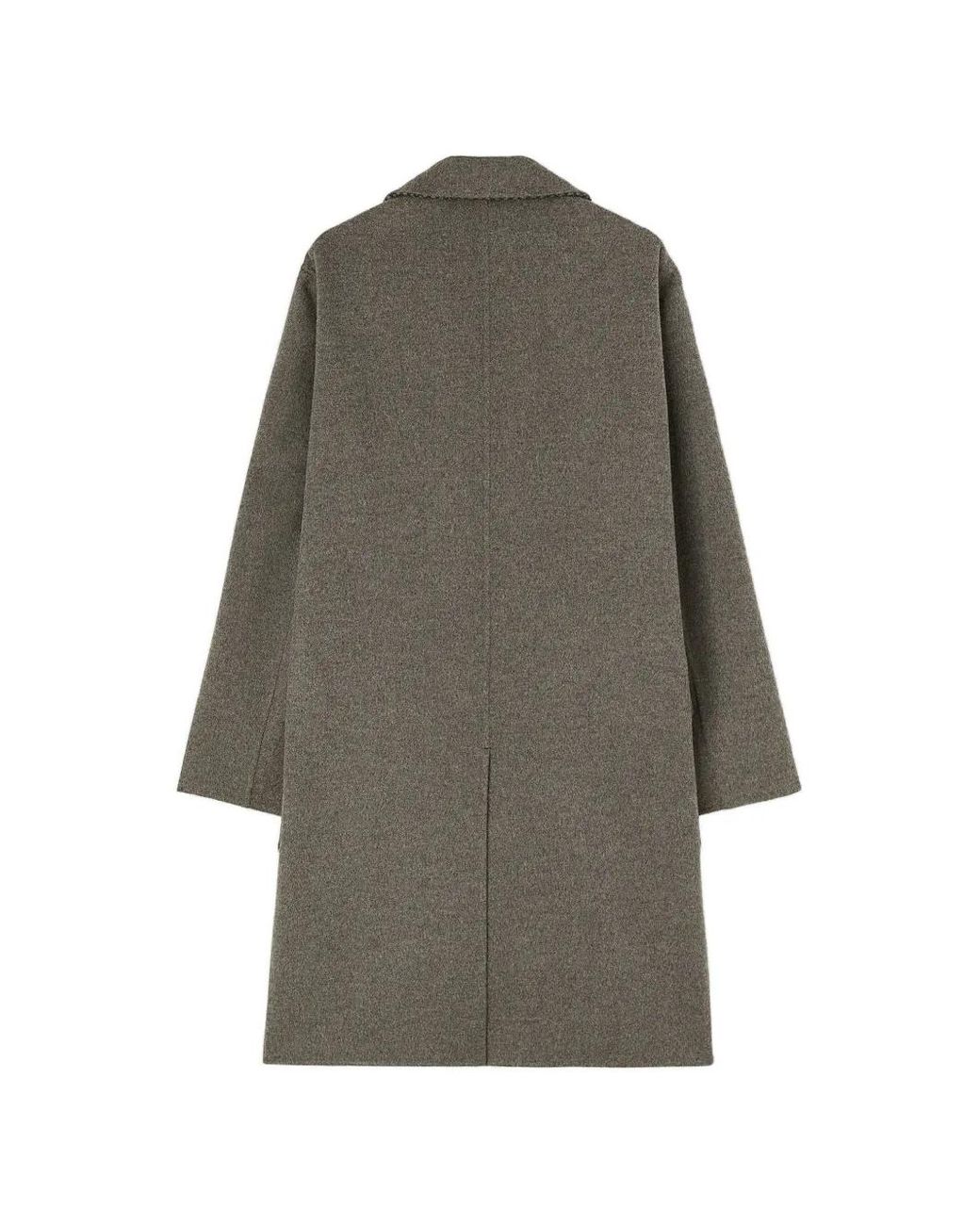 RETORI Gray Double-Breasted Wool Coat for men
