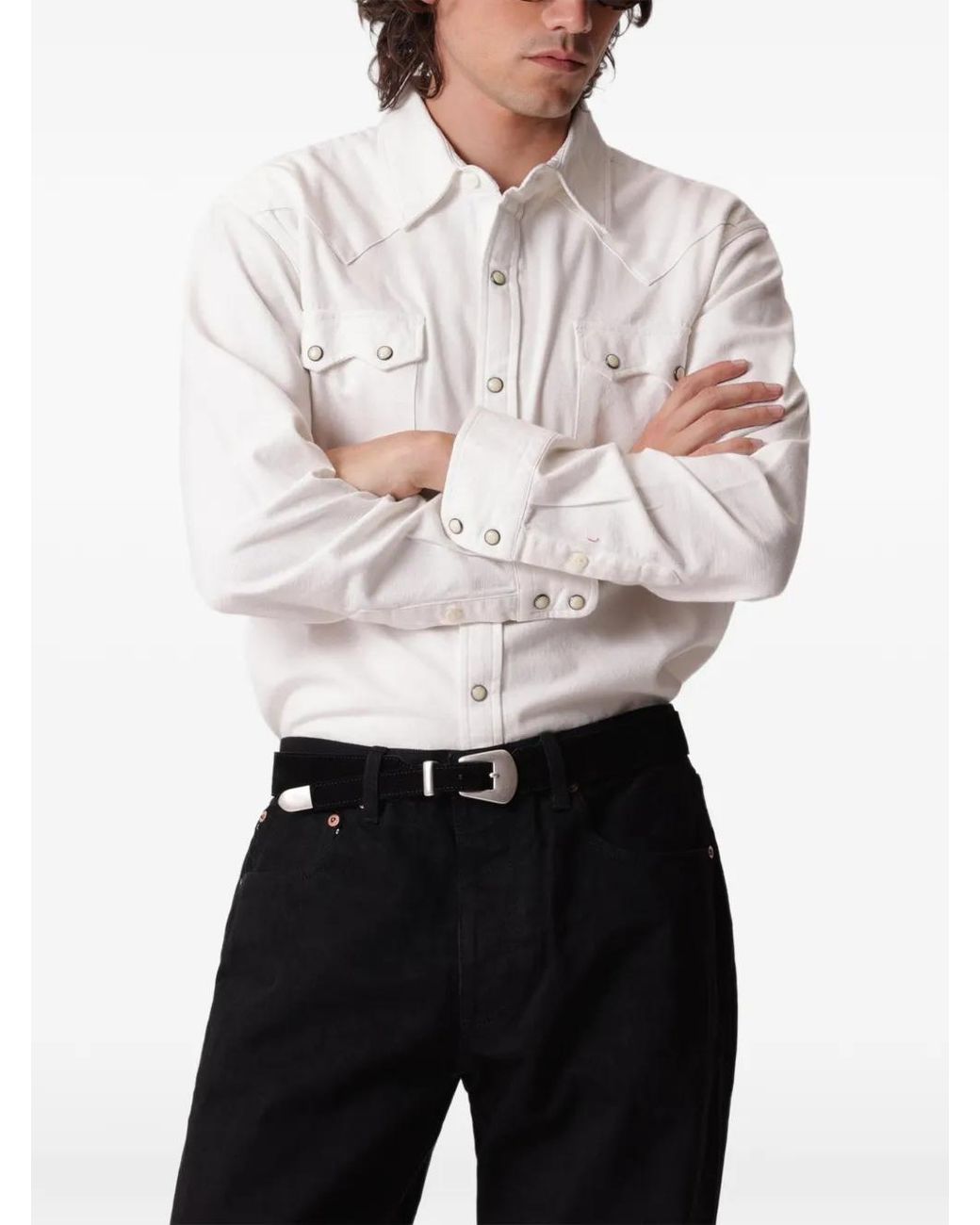 Fortela White Chemise Josh En Coton for men