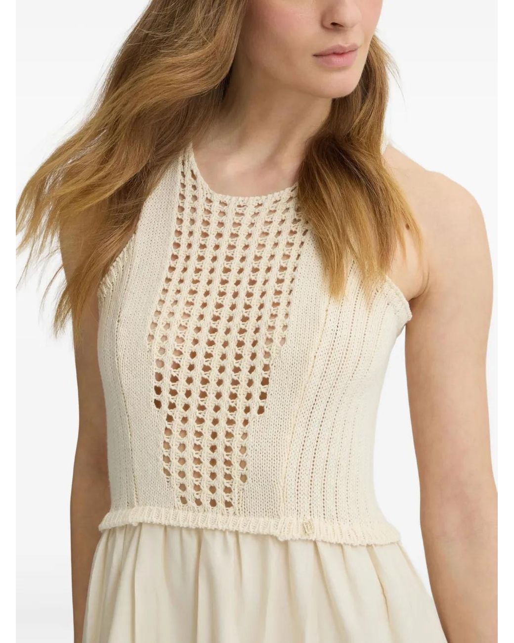 Liu Jo Natural Cotton Maxi Dress