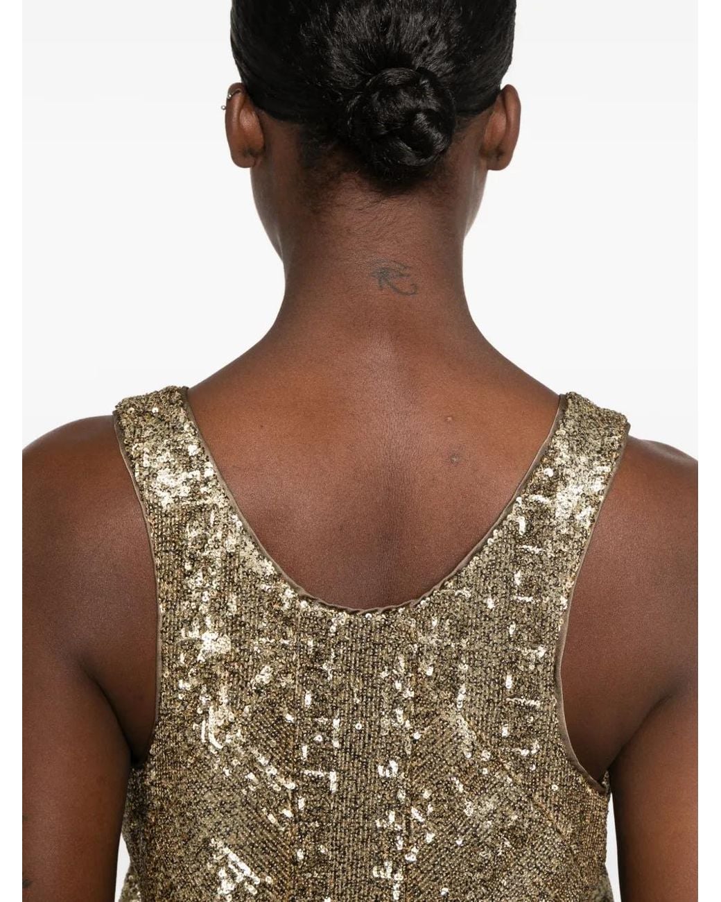 Zadig & Voltaire Blue Sequin-Embellished Top