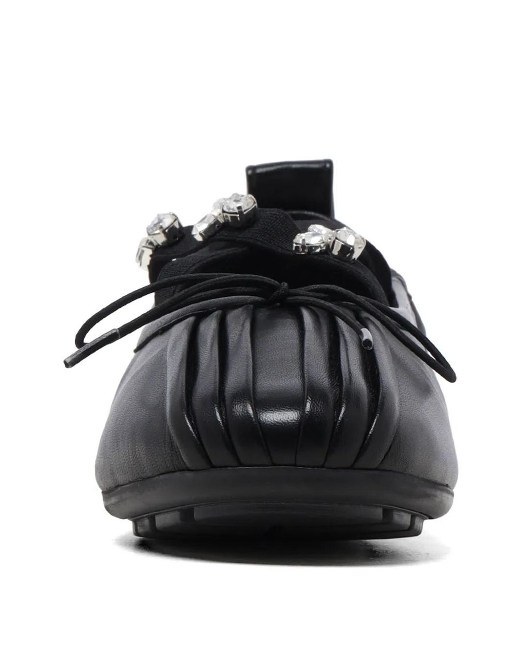 Simone Rocha Black Embellished Ballet Flats