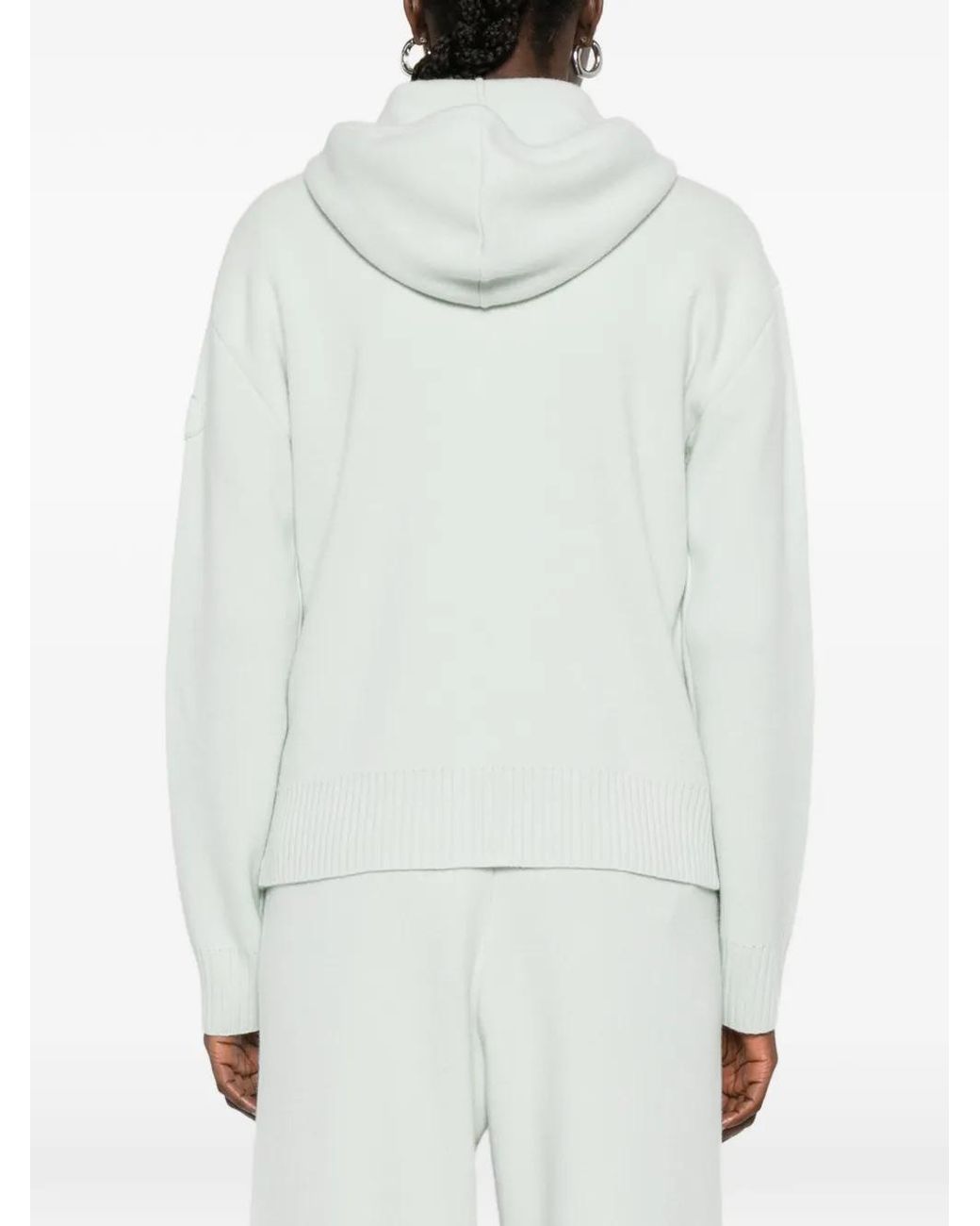 Moncler ジップアップ パーカー ホワイト | Lyst